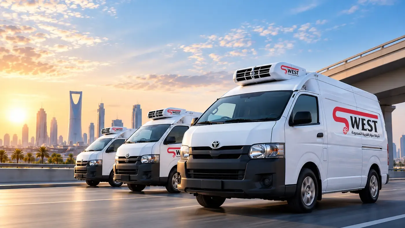 Converted vehicles in service — cooling starts an hour before loading, not after it.