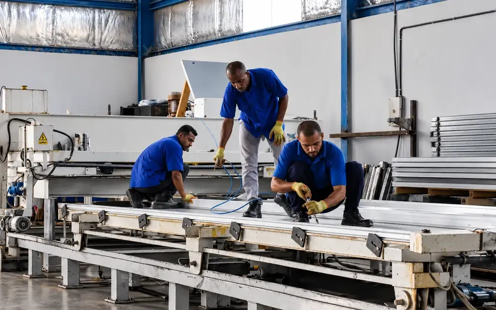 Installation and testing in the workshop: every vehicle leaves with a file documenting its operating range.